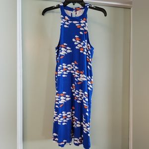 NWT Ava Sky Dress Rafael Nautical Fish